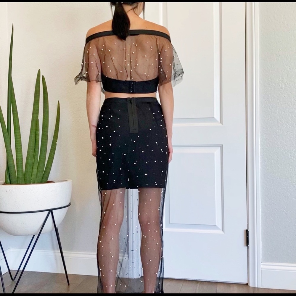 Pearl and Jewel Embellished Maxi Dress - Picture 6 of 6